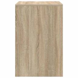 Berkfield Home Computer Desk Sonoma oak Particle board 60 x 50 x 76 cm in Light Tan - thumbnail 6