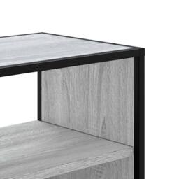 Berkfield Home TV Cabinet Grey Sonoma 60x31x39.5 cm Engineered Wood & Metal - thumbnail 7