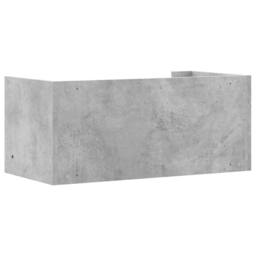 Berkfield Home Wall Shelf Concrete Grey 70.5x35x30.5 cm Engineered Wood - thumbnail 6