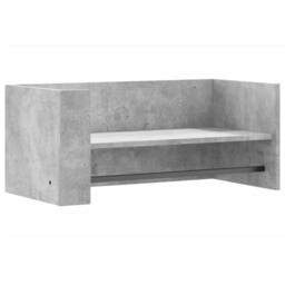Berkfield Home Wall Shelf Concrete Grey 70.5x35x30.5 cm Engineered Wood - thumbnail 2