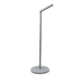 Dyzi 2 in 1 Free Standing Stainless Steel Toilet Roll Holder With Storage in Grey - thumbnail 2