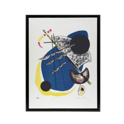 "Artery8 Small Worlds II Abstract Painting Kandinsky Framed Canvas Wall Art in White - Size: W12"" x H16""" - thumbnail 1