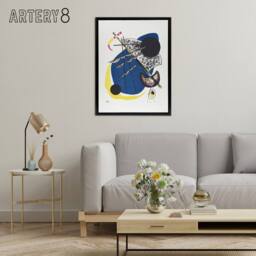 "Artery8 Small Worlds II Abstract Painting Kandinsky Framed Canvas Wall Art in White - Size: W12"" x H16""" - thumbnail 3