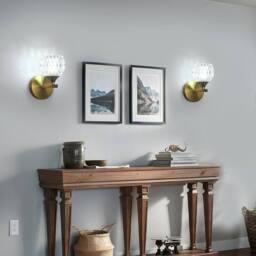 Goeco Indoor Wall Light, Modern Glass Wall Lamp, with 1 G9 Bulb in Gold - thumbnail 8