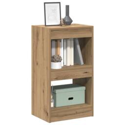 Berkfield Home Book Cabinet/Room Divider Artisan Oak 40x30x72 cm in Brown - Size: 40 x 30 x 72 cm - thumbnail 5