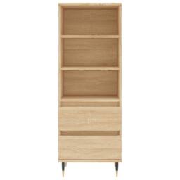 Berkfield Home Highboard Sonoma Oak 40x36x110 cm Engineered Wood in Light Oak - Size: 40 x 36 x 110 cm - thumbnail 5