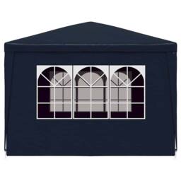 Berkfield Home Party Tent 3x3 m Blue in Navy - thumbnail 4