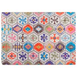 Berkfield Home Rug Washable Multicolour 80x150 cm Anti Slip - Size: 100 cm diameter - thumbnail 3