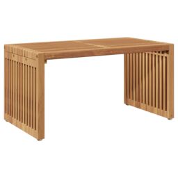 Berkfield Home Garden Side Table 70x37.5x35.5 cm Solid Wood Teak in Brown - thumbnail 7
