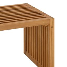 Berkfield Home Garden Side Table 70x37.5x35.5 cm Solid Wood Teak in Brown - thumbnail 9