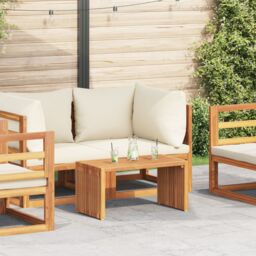 Berkfield Home Garden Side Table 70x37.5x35.5 cm Solid Wood Teak in Brown - thumbnail 1