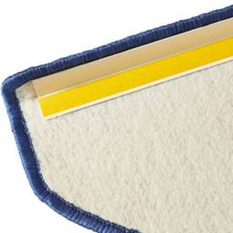 THE RUGS Uni Colours Modern Plain Rug Short Pile Polypropylene Area Rug in Blue - Size: 133 cm diameter - thumbnail 7