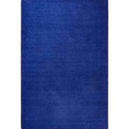 THE RUGS Uni Colours Modern Plain Rug Short Pile Polypropylene Area Rug in Blue - Size: 133 cm diameter - thumbnail 2