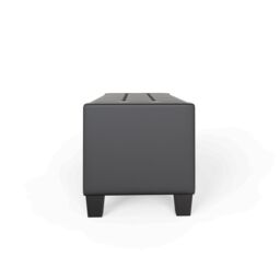 GFW Verona Crushed Velvet Storage Ottoman Bench in Black - thumbnail 9