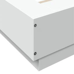 Berkfield Home Bed Frame without Mattress White 180x200 cm Super King - thumbnail 7