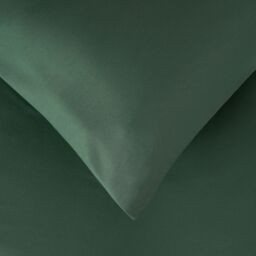 OHS 2 Pack Soft Microfibre Wrinkle Resistant Housewife Pillowcases in Dark Green - Size: Standard Pillow Case - thumbnail 3
