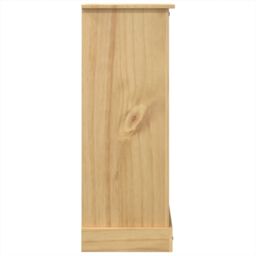 Berkfield Home Chest of Drawers Corona 80x43x114 cm Solid Wood Pine in Brown - Size: 80 x 43 x 114 cm - thumbnail 5