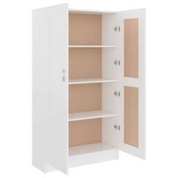 Berkfield Home Book Cabinet White 82.5x30.5x150 cm Engineered Wood - thumbnail 5
