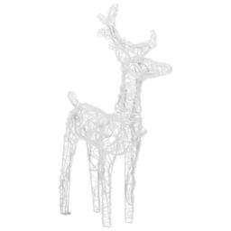 Berkfield Home Christmas Reindeers 2 pcs Blue 80 LEDs Acrylic - thumbnail 6