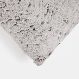 OHS 2 Pack Two Tone Faux Fur Soft Fleece Cushion Covers in Natural - Size: 45 cm x 45 cm - thumbnail 3