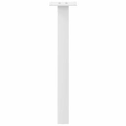 Berkfield Home Coffee Table Legs 4 pcs White 30 cm Steel - thumbnail 5