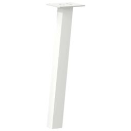 Berkfield Home Coffee Table Legs 4 pcs White 30 cm Steel - thumbnail 2