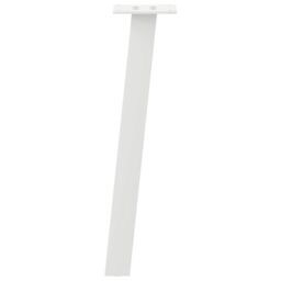 Berkfield Home Coffee Table Legs 4 pcs White 30 cm Steel - thumbnail 4
