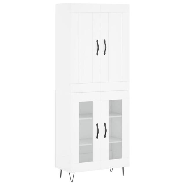 Berkfield Home Highboard White 69.5x34x180 cm Engineered Wood - image 1