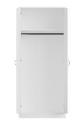 FWStyle High Gloss White 2 Door Mirrored Double Wardrobe - thumbnail 5