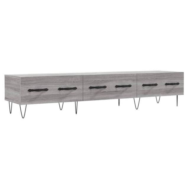 Berkfield Home TV Cabinet Grey Sonoma 150x36x30 cm Engineered Wood - Size: 150 x 36 x 30 cm - image 1