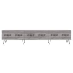 Berkfield Home TV Cabinet Grey Sonoma 150x36x30 cm Engineered Wood - Size: 150 x 36 x 30 cm - thumbnail 5