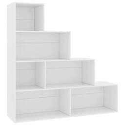 Berkfield Home Classic Book Cabinet/Room Divider White 155x24x160 cm Engineered Wood - Size: 155 x 24 x 160 cm - thumbnail 3