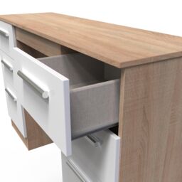 Ready Assembled 2 U Trent Double Pedestal Desk (Ready Assembled) in White - thumbnail 5