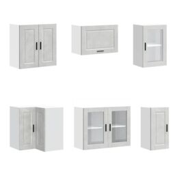 Berkfield Home 11 Piece Kitchen Cabinet Set Porto Concrete Grey Engineered Wood - thumbnail 5