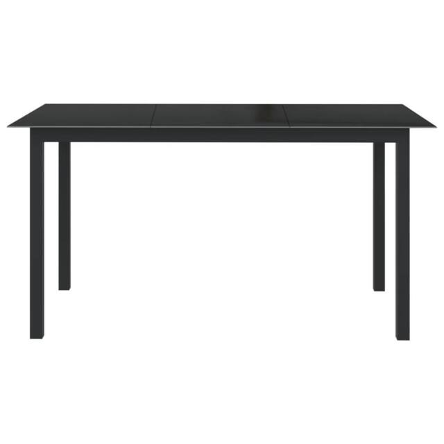 Berkfield Home Soft 7 Piece Garden Dining Set Aluminium Anthracite in Black - image 1