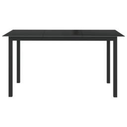 Berkfield Home Soft 7 Piece Garden Dining Set Aluminium Anthracite in Black - thumbnail 1