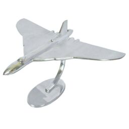 Inspirational Gifting Vulcan Aeroplane Ornament Aluminium Plane Sculpture Gift in Silver - thumbnail 6