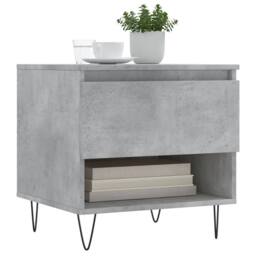 Berkfield Home Modern Coffee Tables 2 pcs Concrete Grey 50x46x50 cm Engineered Wood - Size: 50 x 46 x 50 cm - thumbnail 1