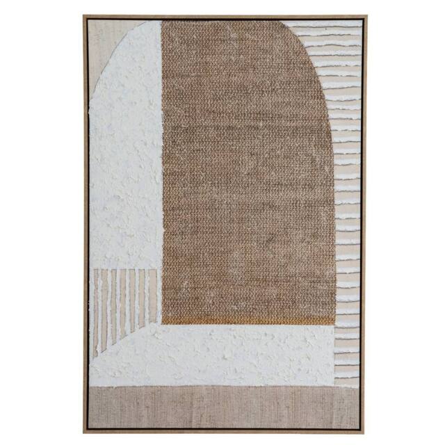 Lemon Pavilion Furniture and Decor Petra Hand Painted Canvas in Frame - L3xW80xH120 cm - Multi-Coloured