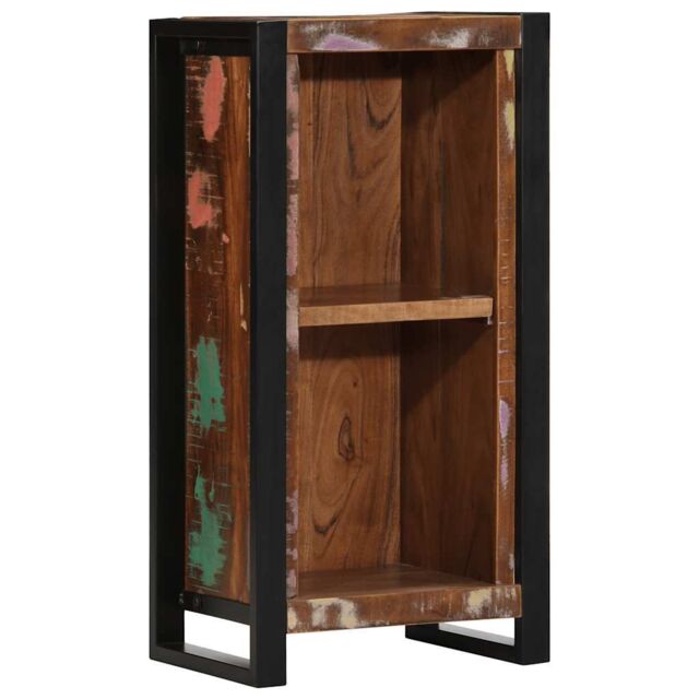 Berkfield Home Bedside Cabinet 40x30x80 cm Solid Wood Reclaimed in Brown - Size: 40 x 30 x 80 cm - image 1