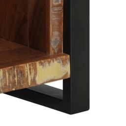 Berkfield Home Bedside Cabinet 40x30x80 cm Solid Wood Reclaimed in Brown - Size: 40 x 30 x 80 cm - thumbnail 7