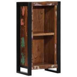 Berkfield Home Bedside Cabinet 40x30x80 cm Solid Wood Reclaimed in Brown - Size: 40 x 30 x 80 cm - thumbnail 1