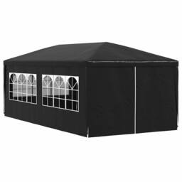 Berkfield Home Party Tent 3x6 m Anthracite in Black - thumbnail 1