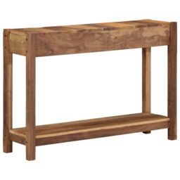 Berkfield Home Console Table 107x33x76 cm Solid Wood Reclaimed in Brown - Size: 107 x 33 x 76 cm - thumbnail 6