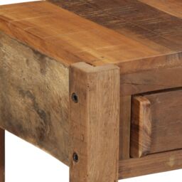 Berkfield Home Console Table 107x33x76 cm Solid Wood Reclaimed in Brown - Size: 107 x 33 x 76 cm - thumbnail 9