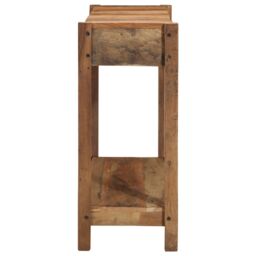 Berkfield Home Console Table 107x33x76 cm Solid Wood Reclaimed in Brown - Size: 107 x 33 x 76 cm - thumbnail 5