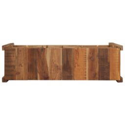 Berkfield Home Console Table 107x33x76 cm Solid Wood Reclaimed in Brown - Size: 107 x 33 x 76 cm - thumbnail 7