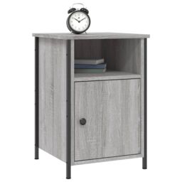 Berkfield Home Bedside Cabinet Grey Sonoma 40x42x60 cm Engineered Wood - Size: 40 x 42 x 60 cm - thumbnail 3