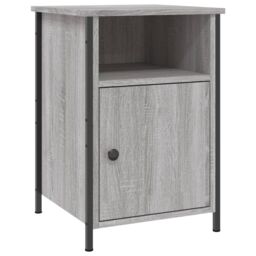 Berkfield Home Bedside Cabinet Grey Sonoma 40x42x60 cm Engineered Wood - Size: 40 x 42 x 60 cm - thumbnail 2