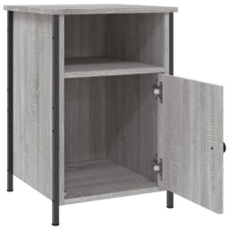 Berkfield Home Bedside Cabinet Grey Sonoma 40x42x60 cm Engineered Wood - Size: 40 x 42 x 60 cm - thumbnail 6